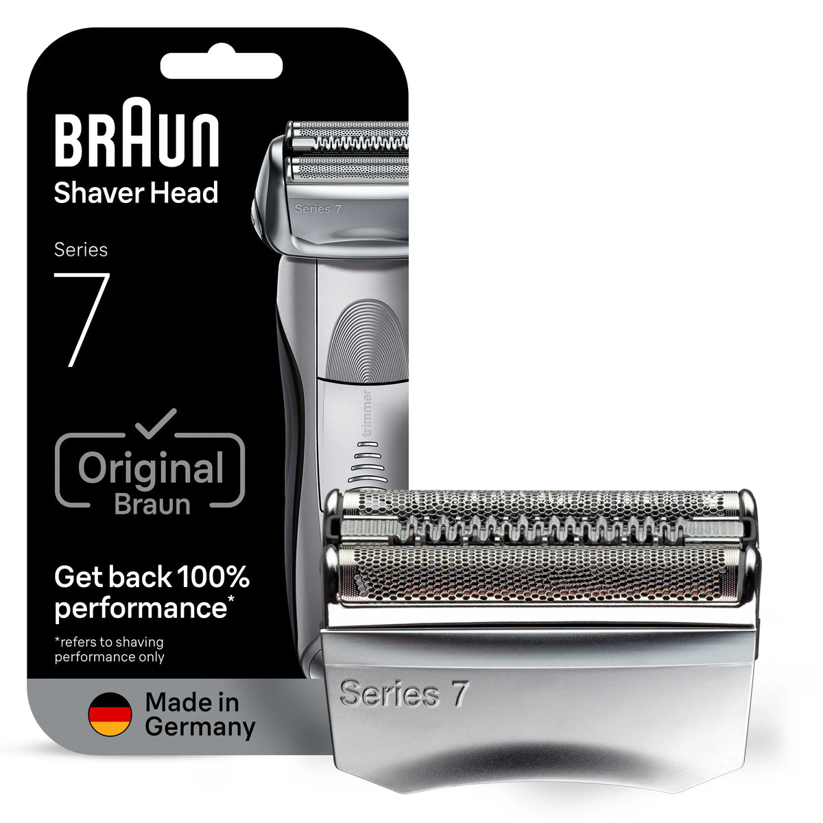 Braun Electric Shaver Head Replacement Part 70s Silver, Compatible with Legacy Series 7 Electric Razors for Men